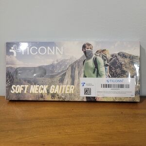 Ticonn Soft Neck Gaiter Black Headwear